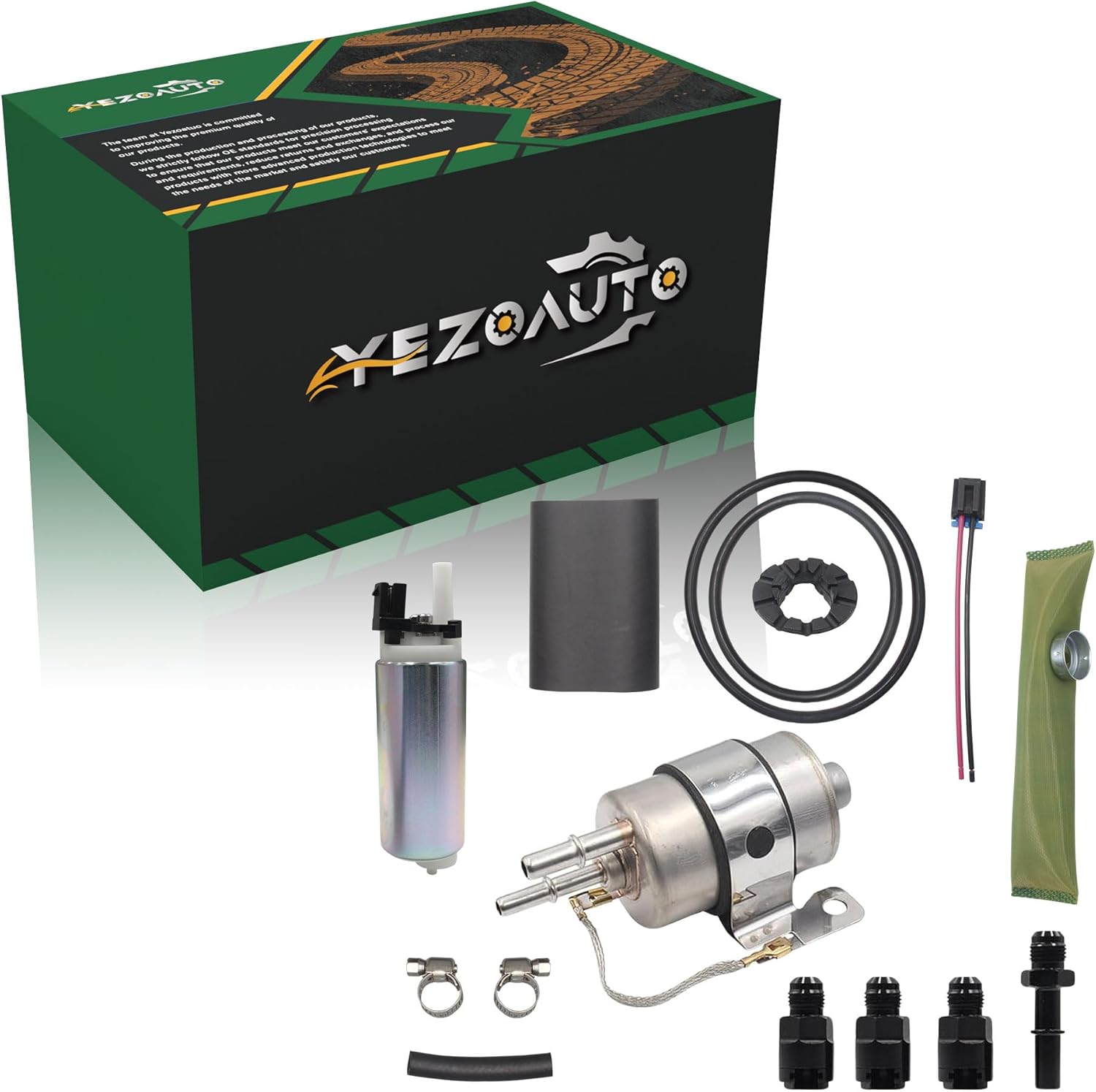 TBI to LSx Swap FueL Pump with Fuel Pressure Regulator(LM7 LR4 LQ4 LQ9 L33) and Fitting(AN6) for GM 1982-1995 Replaces OE# EP381 EP189 EP236 EP240 EP241 EP243 EP244 EP277 EP367