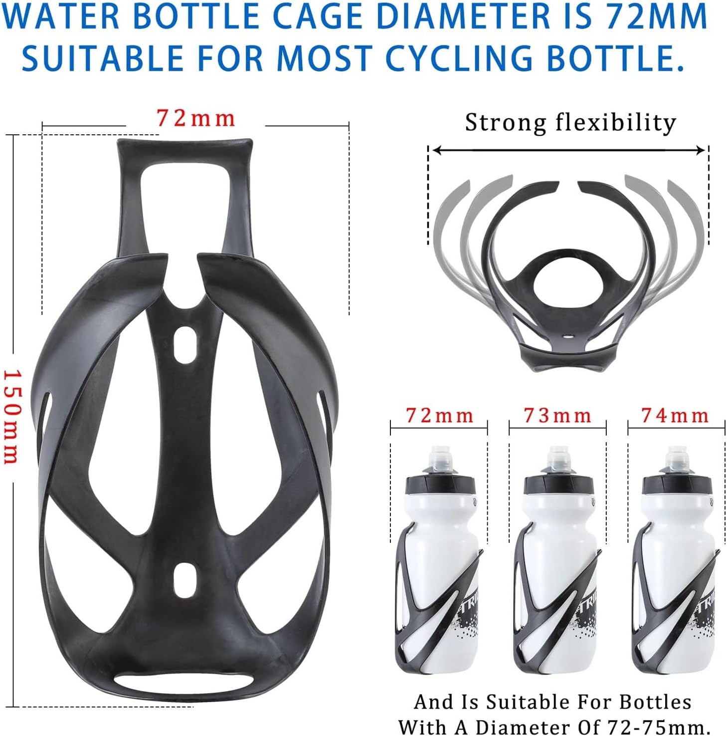 3pcs Ultralight Bicycle Water Bottle Cage Nylon Fiber MTB Road Bike Bottle Rack Holder Bicycle Accessories