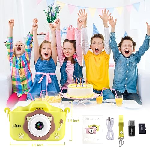 Miniatura 7 de NIDOOT Cámara para niños, cámara digital HD para selfie 2023, cumpleaños para niñas y niños de 3 a 12 años, cámara para niños pequeños, cámara para