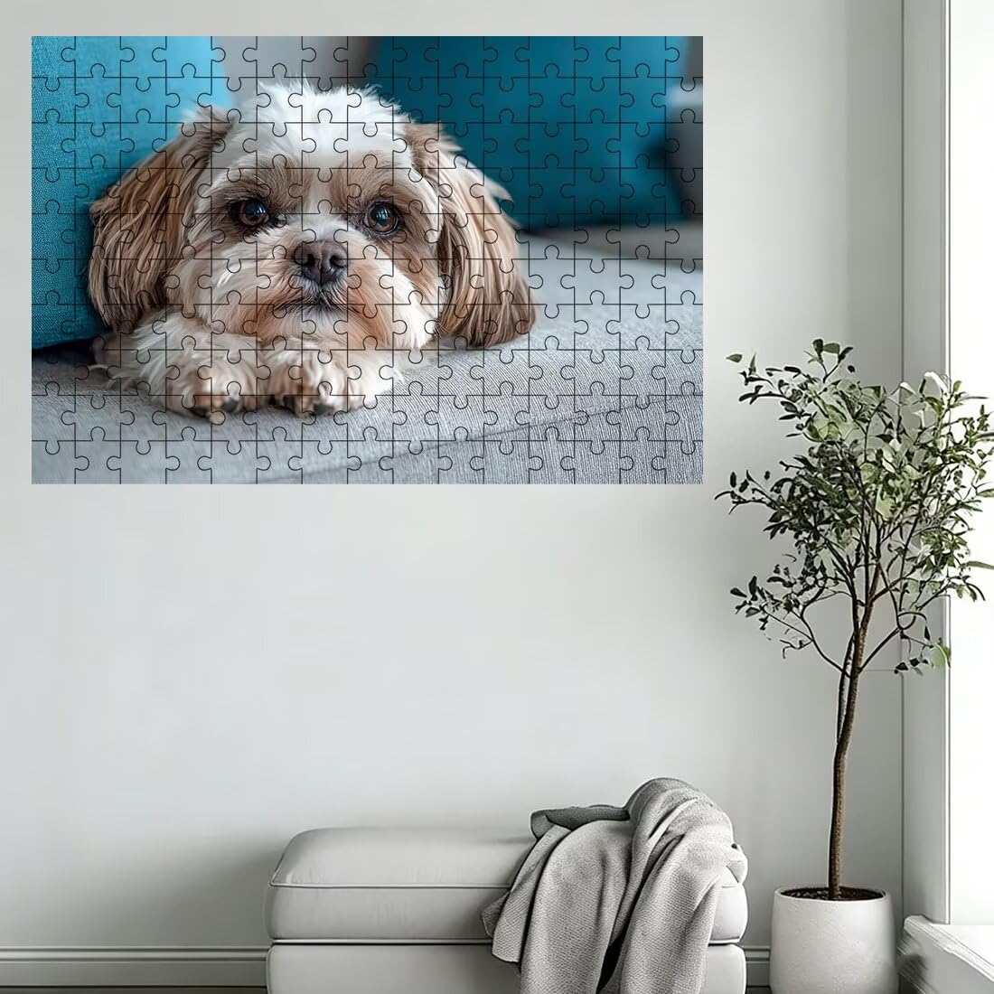 Puzzle 3000 elementów dla dorosłych, puzzle 3000 elementów pies, zwierzęta puzzle dla dorosłych z wykwintnym pudełkiem do pakowania, gry edukacyjne, duże drewniane puzzle na prezent dla kobiet