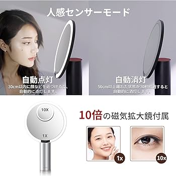 【新品未使用】AMIRO 女優ミラー 8インチ 卓上ミラー LED 10倍拡大鏡 Amazon.co.jp: AMIRO 女優ミラー 8インチ 10倍拡大鏡 LEDミラー