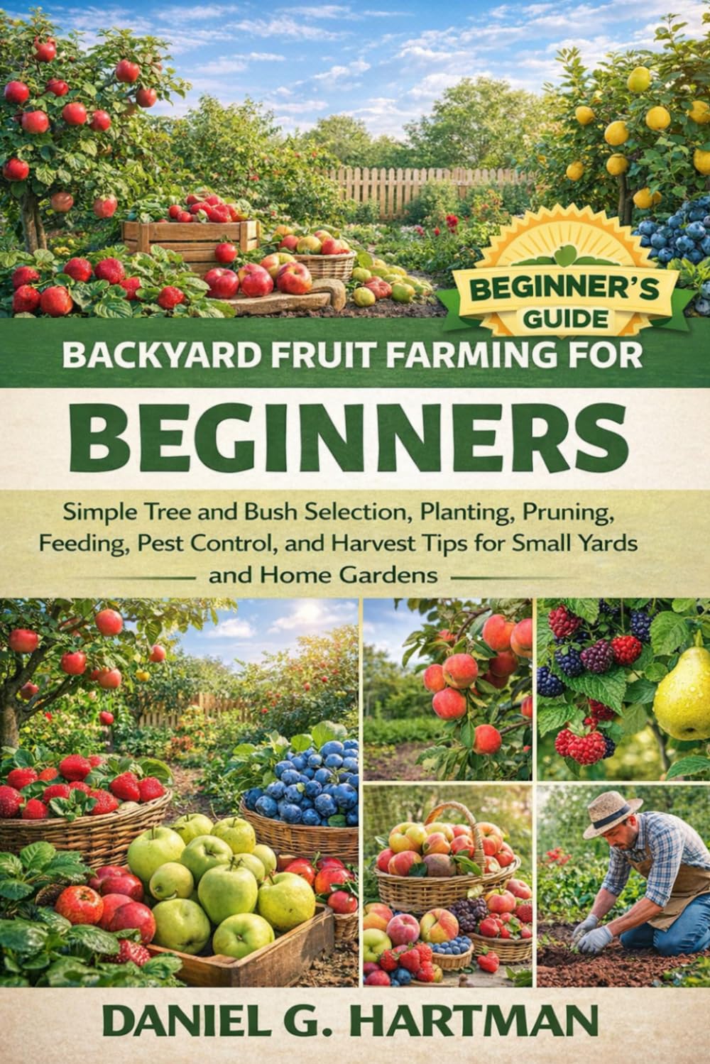 Backyard Fruit Farming for Beginners: Simple Tree and Bush Selection, Planting, Pruning, Feeding, Pest Control, and Harvest Tips for Small Yards and Home Gardens