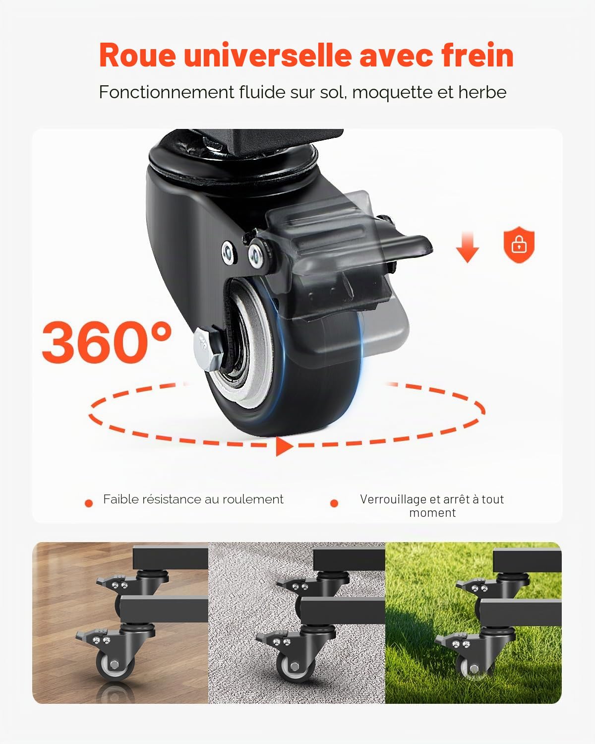 VEVOR Chariot de Chaise Pliante, Capacité de Charge 90 kg, Support Robuste pour 14 Chaises, Organiseur de Rangement Multifonction Métallique en Forme de T avec Roues, pour Salle à Manger, Noir Mat