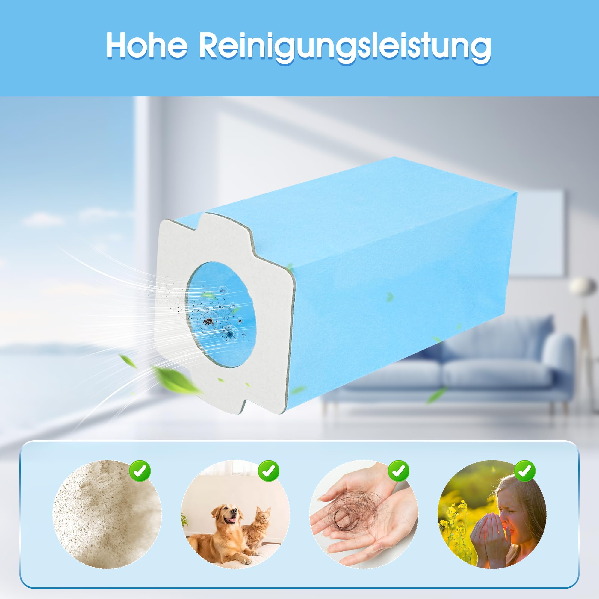20 stuks stofzuigerzakken papierfilters compatibel met Makita