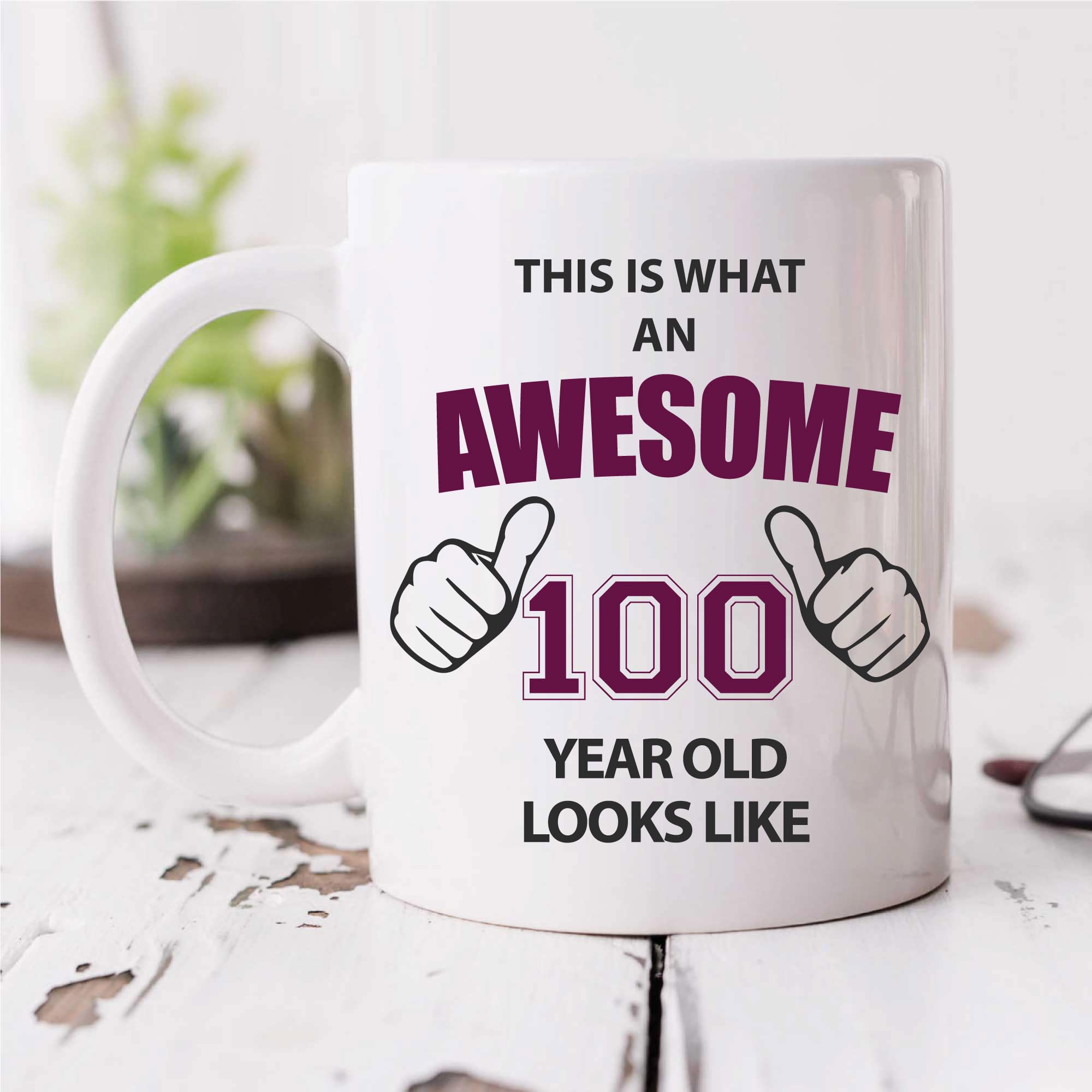60 Second Makeover Limited Awesome 100 Year Old Mug 100th Birthday Present Gift