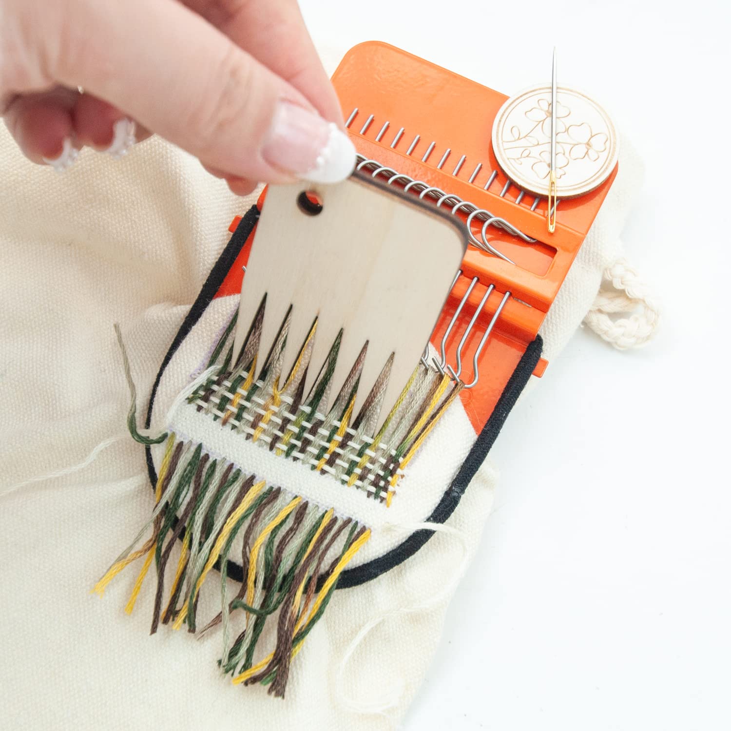 Zalati Set di 14 Ganci per Tessitura a Corda Rapida per Jeans, Abbigliamento Calzini Riparazione Fai da Te Motivi Artistici