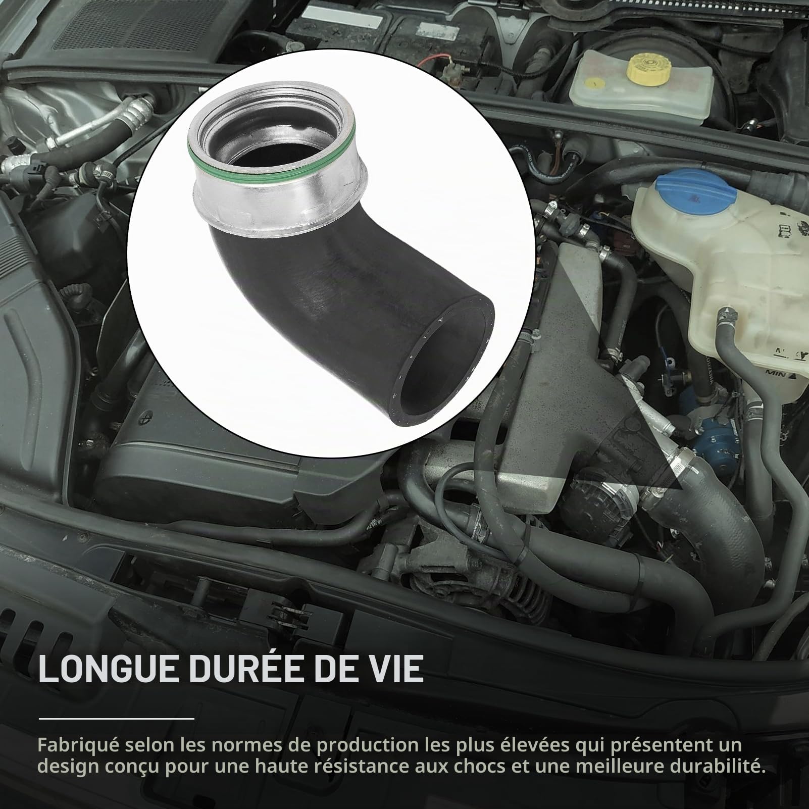 Tuyau d'air comprimé avec joint 3B0145838A pour A4 B6 B7 A4 Avant S-p-b P-s-t tuyau d'air de charge turbo V10-2868