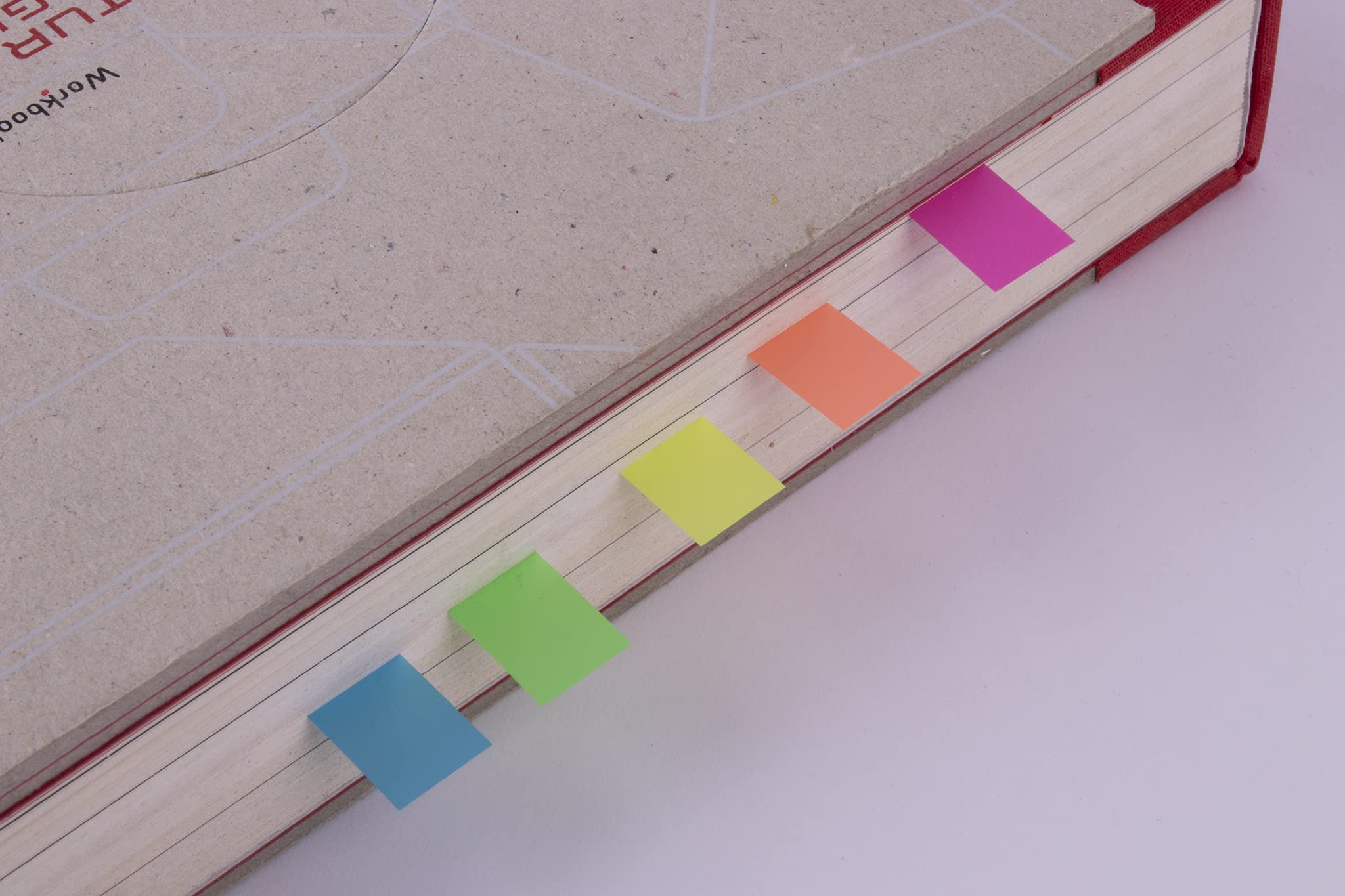 APLI 11912- Índices adhesivos, film colores flúor, 12 x 44