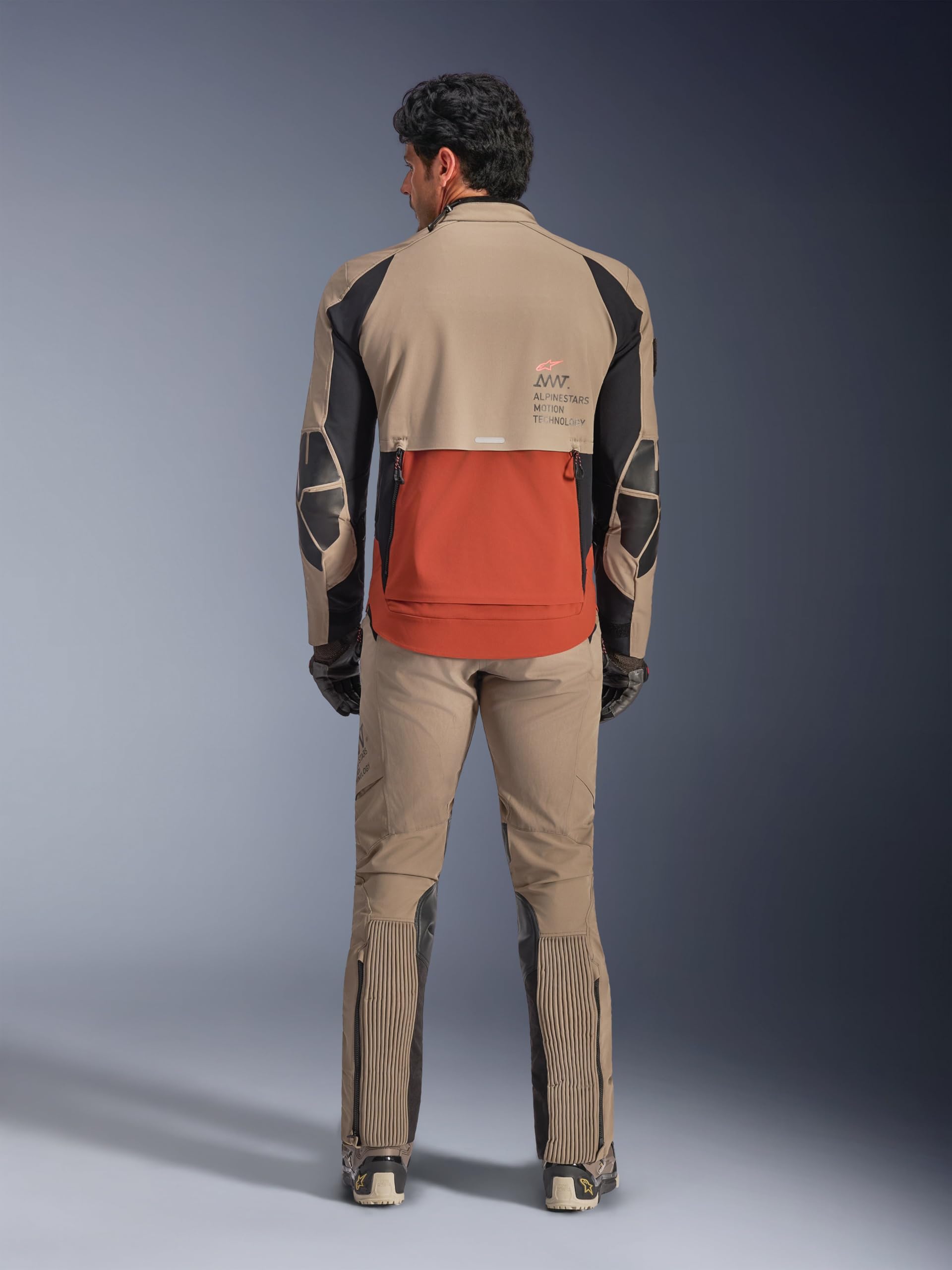Alpinestars AMT-8 Stretch Drystar XF wodoodporna kurtka tekstylna motocyklowa, /brązowy/pomarańczowy, 2XL