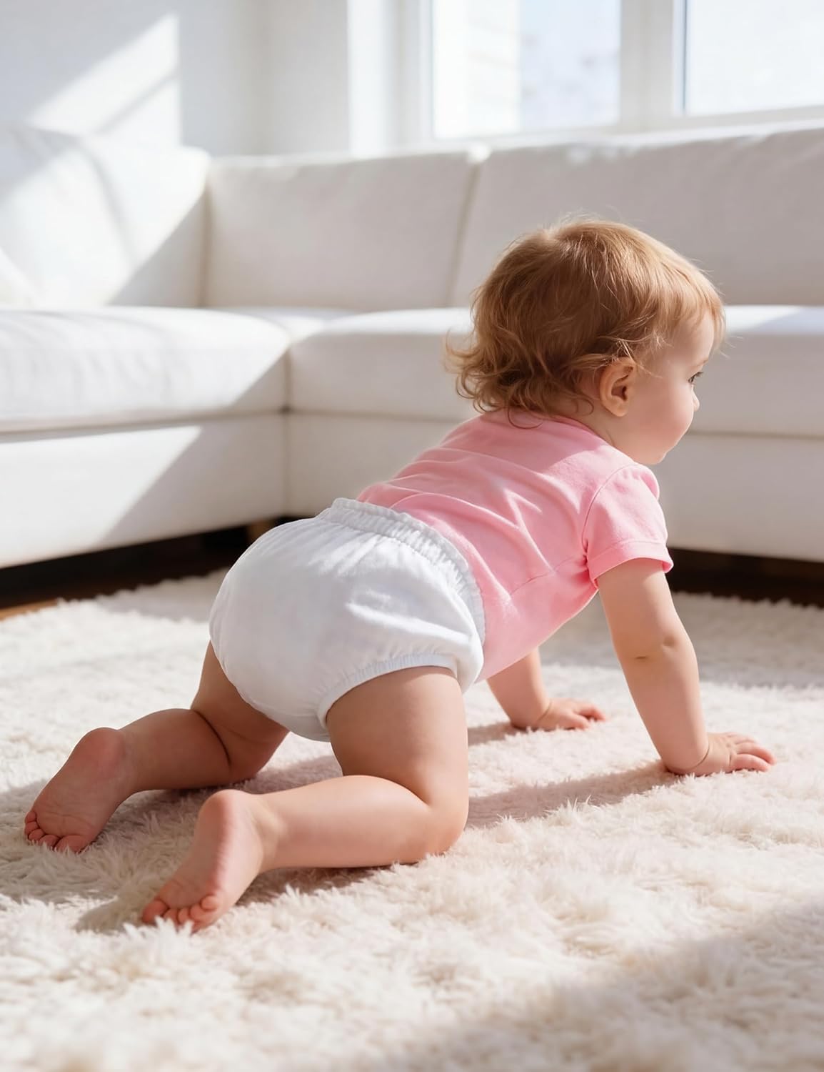 3 Pack Baby Bloomers for Girls Boys Diaper Covers Shorts Elastic Soft Clothes Size 6-24 Months - Image 5