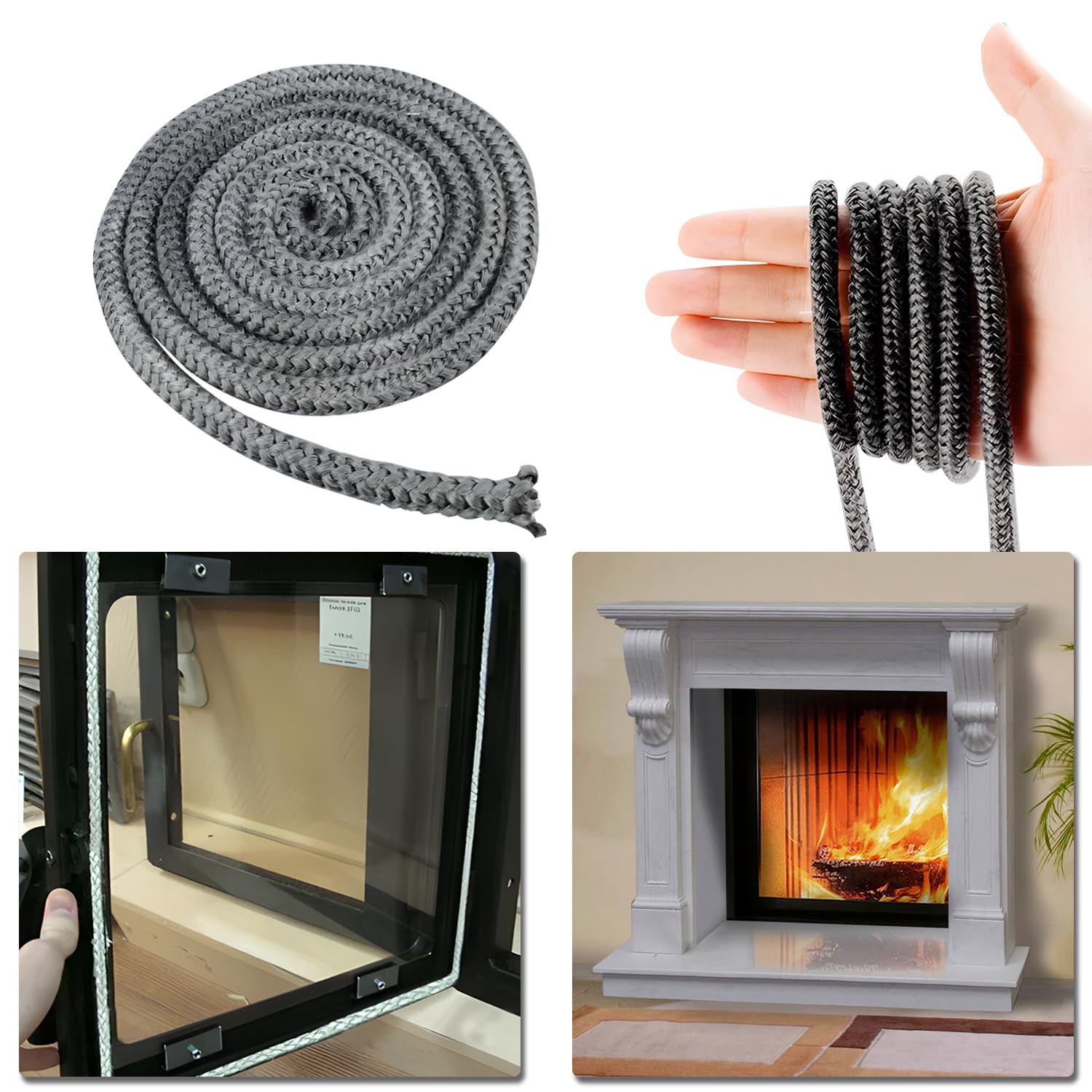 Stufe A Legna In Offerta Guarnizione Stufa A Legna, Corda Ermetico Autoadesivo Per Stufa Adesivo Camino - Foto 9