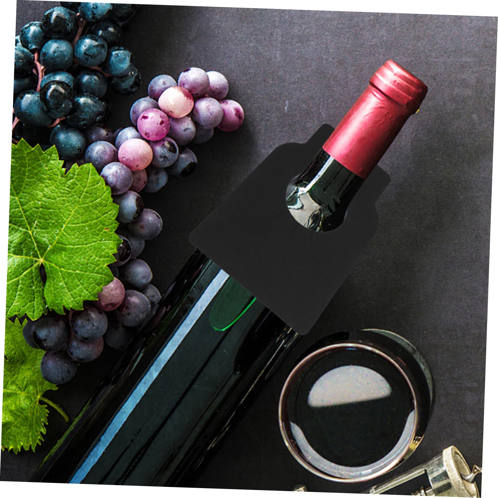 200 Etichette per Bottiglie di Vino in Carta Nero, Facili da Usare per Organizzare Cantine e Promemoria, per Etichettare Bottiglie di Vino e Birra