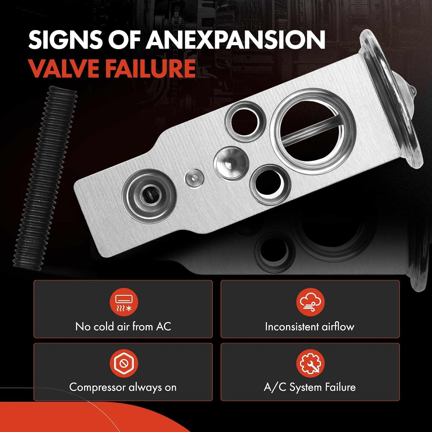 A-Premium AC Expansion Valve Compatible with Hyundai Accent 2000-2003 1.5L, Accent 2001-2005 1.6L