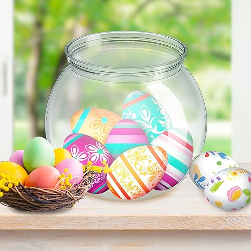 Miniatura 9 de 12 peceras transparentes, cuencos de plástico de 27 onzas para bebidas, cuenco irrompible de alta resistencia con 12 pajitas para juegos de