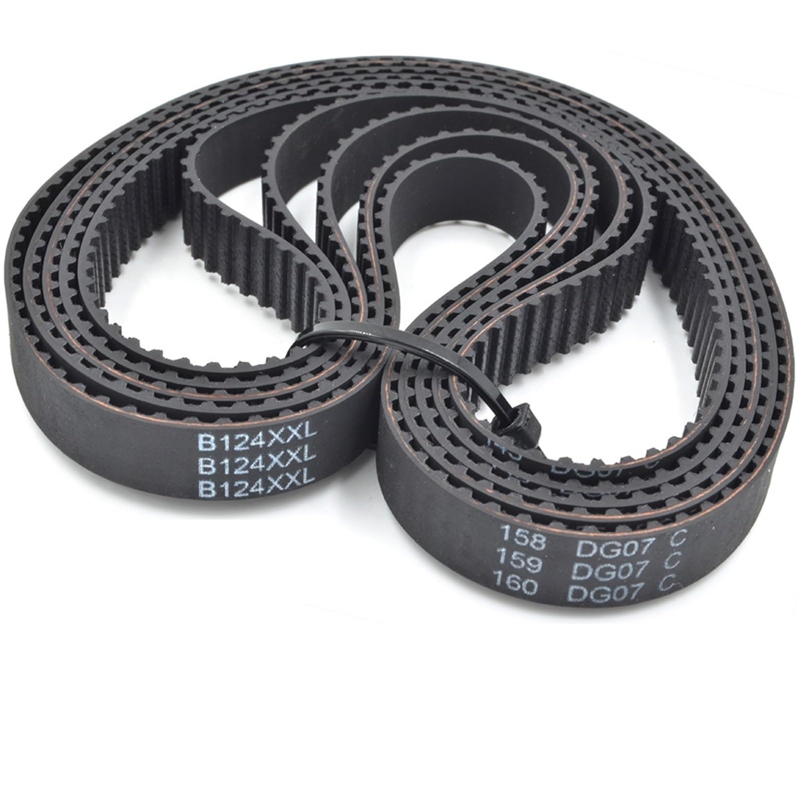 Cinghia dentata XXL B40XXL a B492XXL, larghezza cinghia 15mm B40 B43 B52 B54 B79 B88 B90 B93 B94 B96 B104 1 pezzi (B163XXL-(163 Teeth))