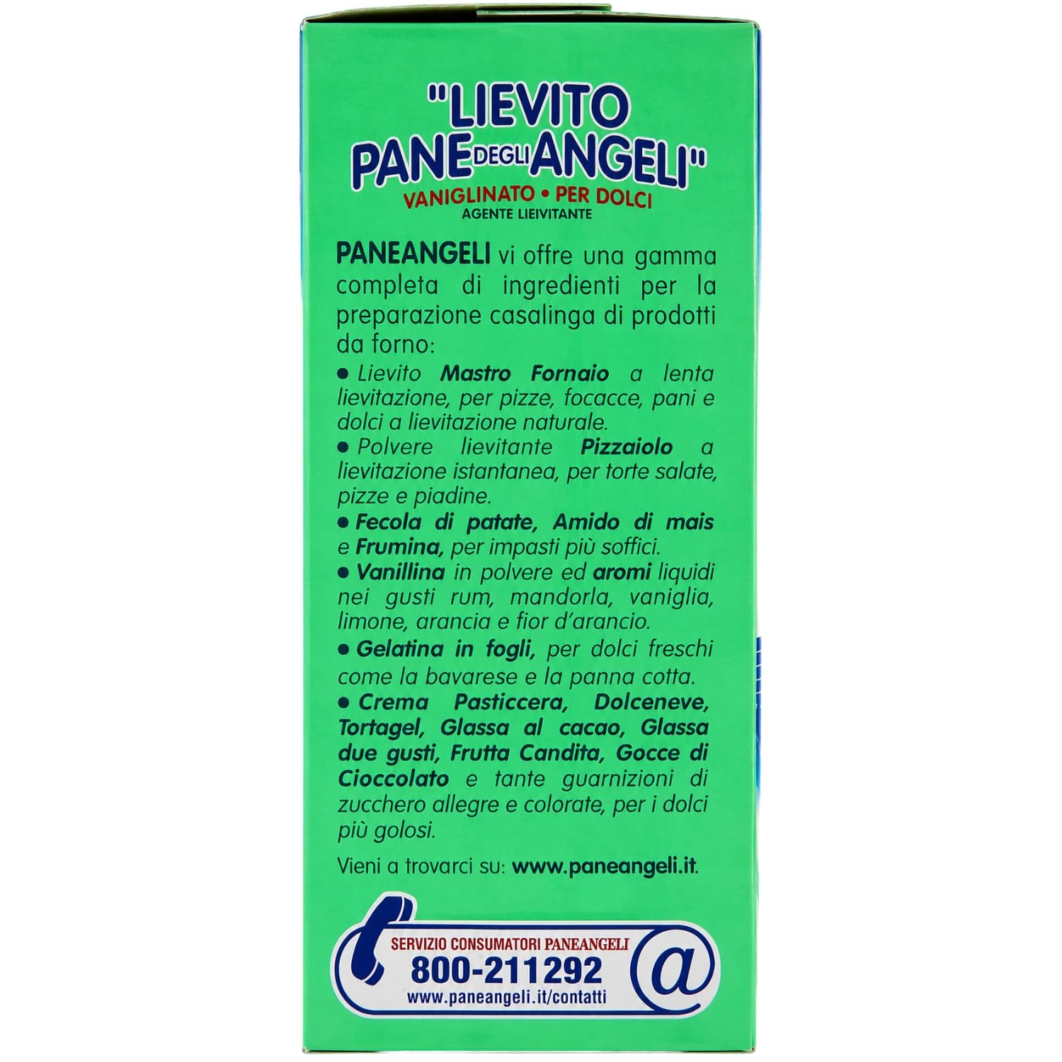 Lievito per Dolci Vanigliato Istantaneo – Agente Lievitante per Torte, Biscotti e Pan di Spagna – 160 g (10 Buste da 16 g) – Variazioni 4/8/12 Pezzi (12 pezzi)