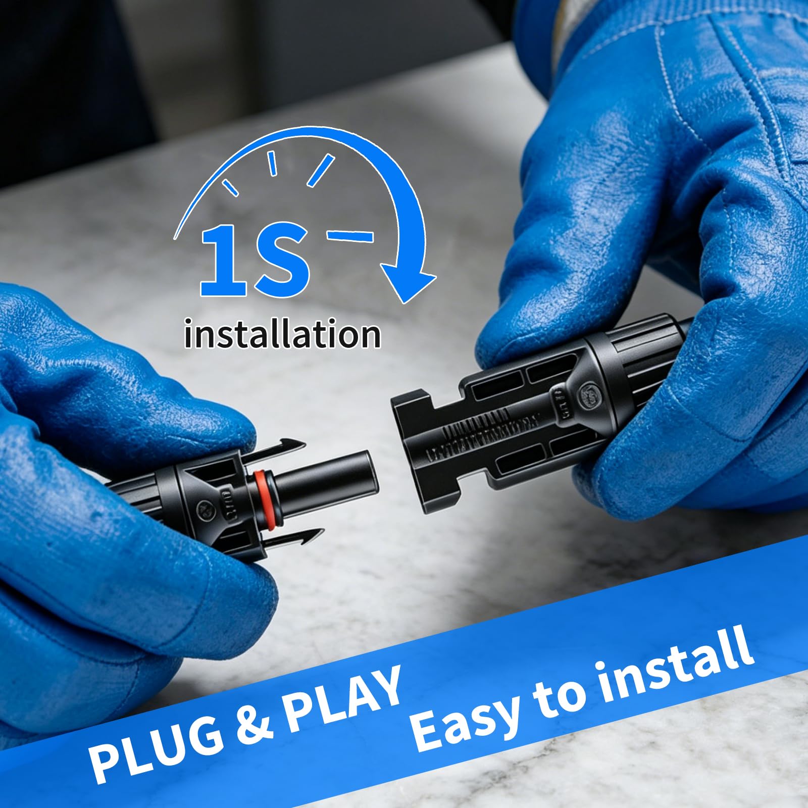 AC auf MC4 Ladegerät 54V 3A 162W für Balkonkraftwerk Speicher, IP65 Wasserdicht Solar Ladegerät, Plug & Play AC Speicher Netzteil, Kompatibel mit Zendure SolarFlow/Anker Solix/Marstek/Growatt