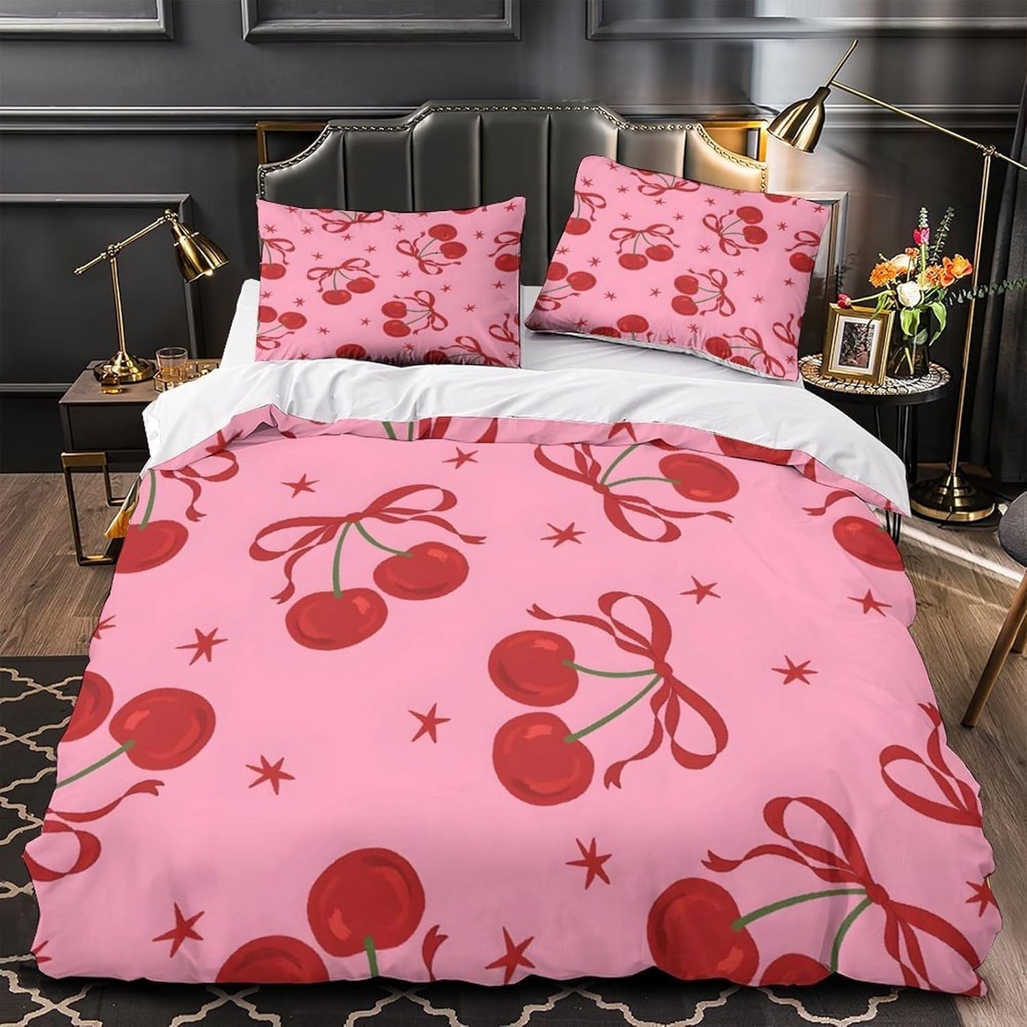 Housse de couette douce 220x240 cerise pour en finir avec les corvées de lit