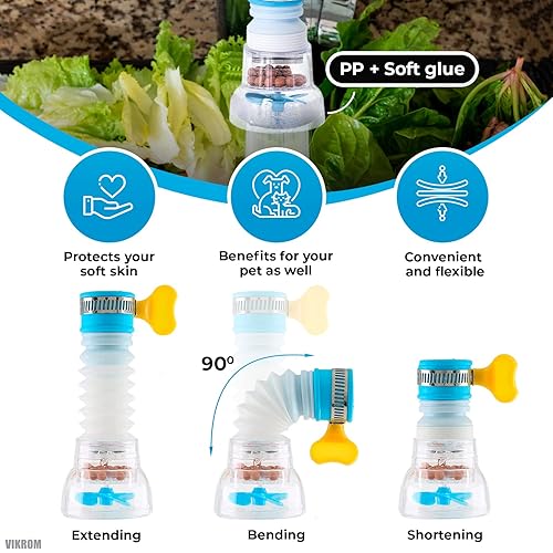 Miniatura 3 de Grifo de filtro de agua para lavabo de baño filtro de agua para fregadero de baño extensor de grifo de cocina filtro de agua ajustable de 360 mango