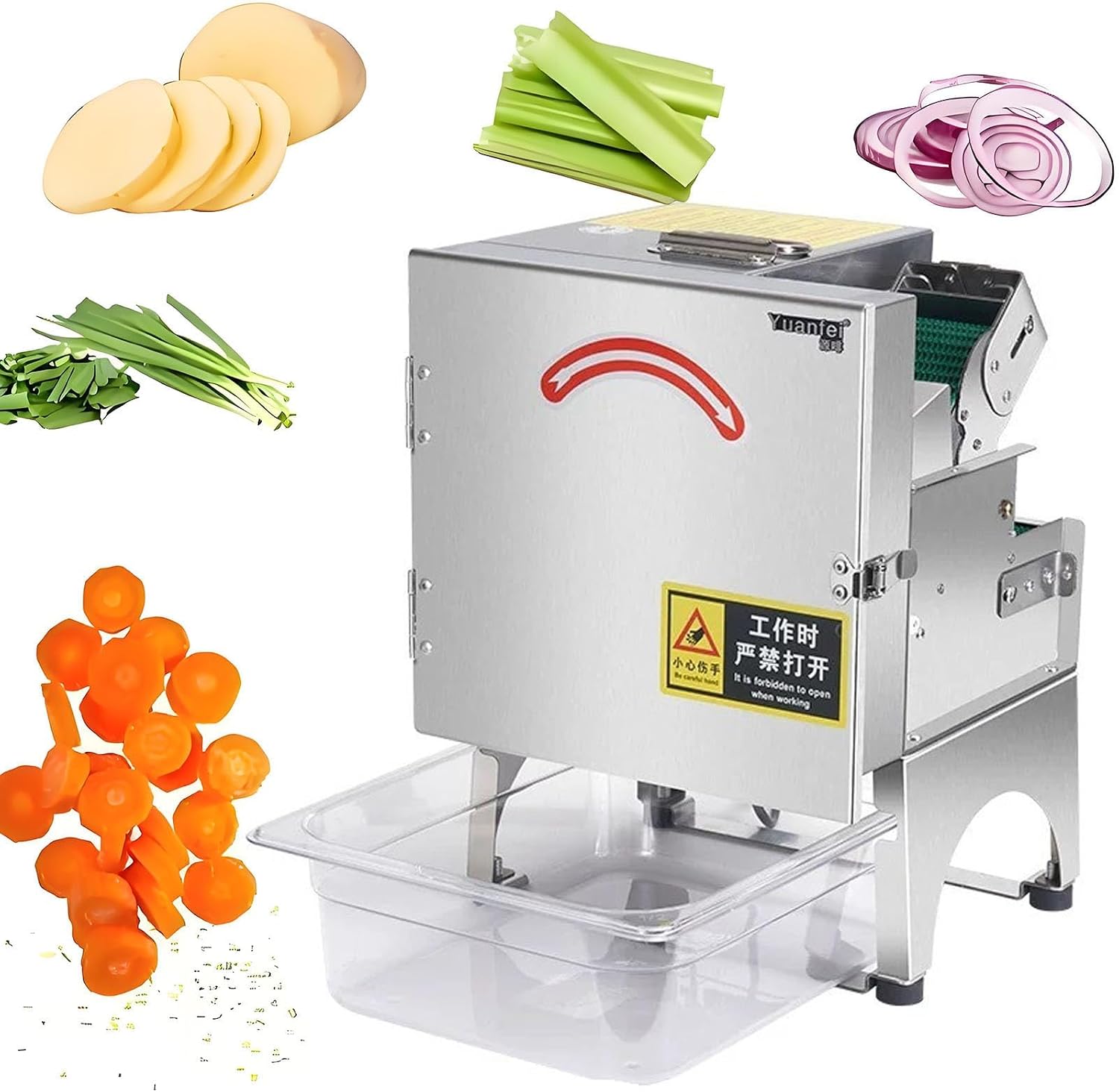 200W Commercial Vegetable Slicer Machine