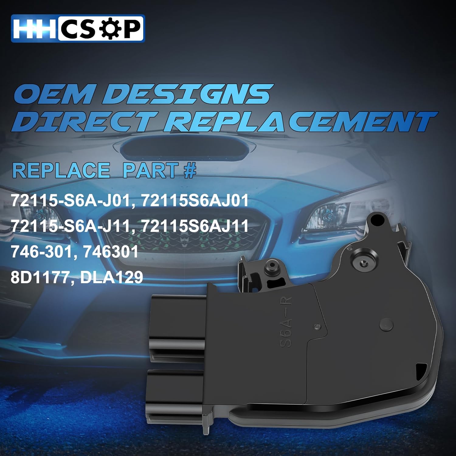 Front Right Passenger Side Door Lock Actuator Motor Replacement for Honda CR-V Civic Accord Element Odyssey Pilot Acura RSX 2001 2002 2003 2004 2005 2006 2007 2008 2009 2010 2011 Replace 72115-S6A-J01