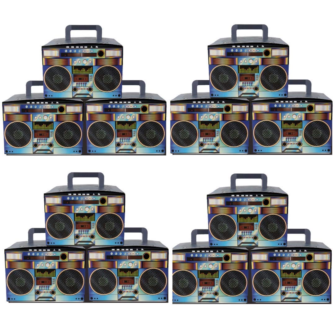 Party Drop Box Retro Boombox Party Favor Boxes 12ct Amazon.in Toys