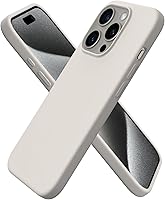 Vista 47 de ORNARTO Funda compatible con iPhone 15 Pro de 6.1 pulgadas, silicona líquida de 3 capas cubierta completa de goma de gel suave, funda protectora