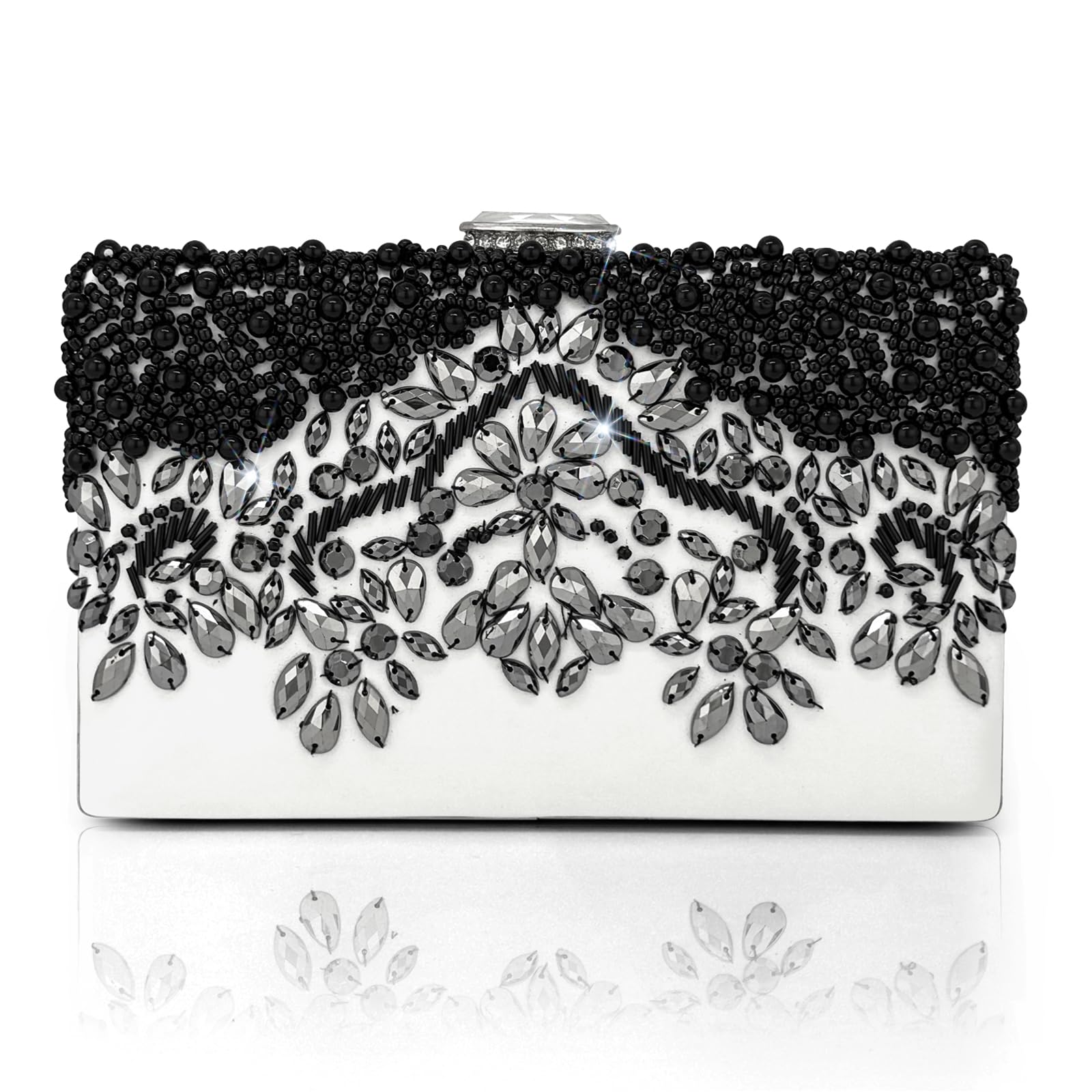 CZWLWYXB Rhinestone Pattern Evening Bag – Versatile Women’s Clutch, Perfect for Dress, Wedding Cheongsam, Bridesmaid – Elegant, Lady-Like Party Bag