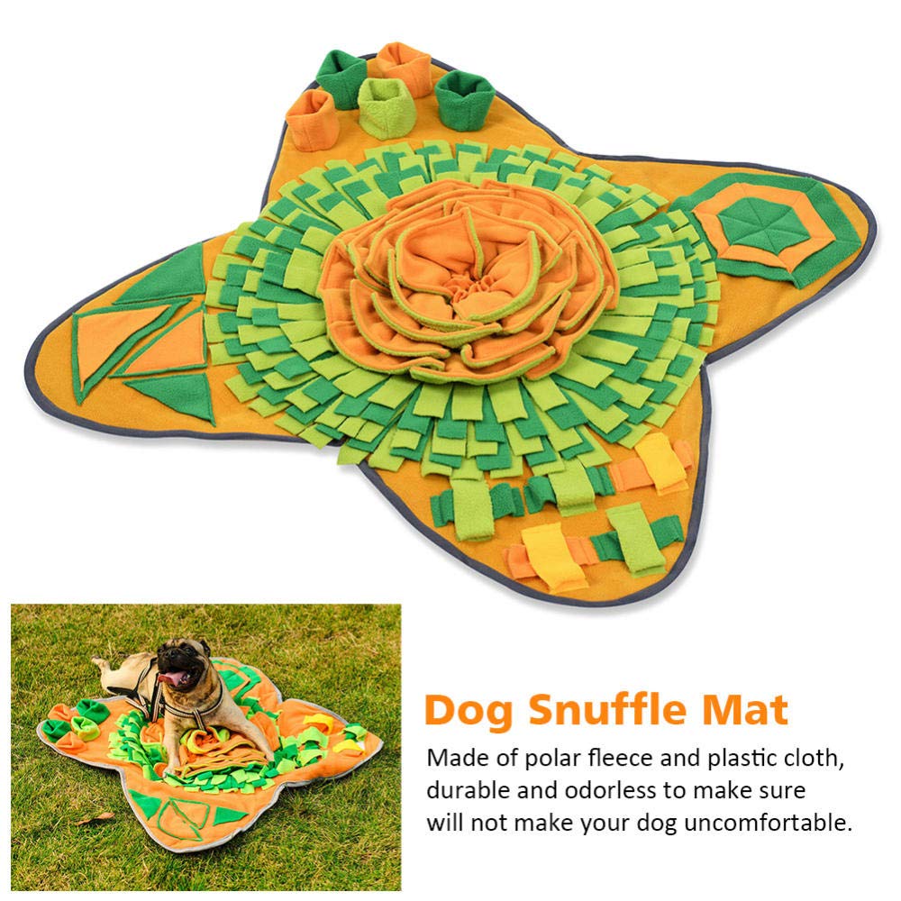 Trainingspads Für Hunde Trainingspad Easy Clean Nase Arbeit Decke Hund Schnupftabak Matte Langsam Fütterung Große Blume Nahrungssuche Fähigkeit Waschbar rutschfest 1St