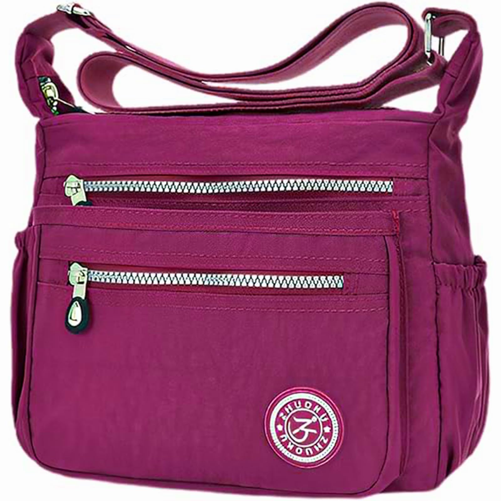 KXF Women's Crossbody Waterproof Nylon Casual Shoulder Bag Messenger Bag Travel Purse Handbag with Multi Pocket