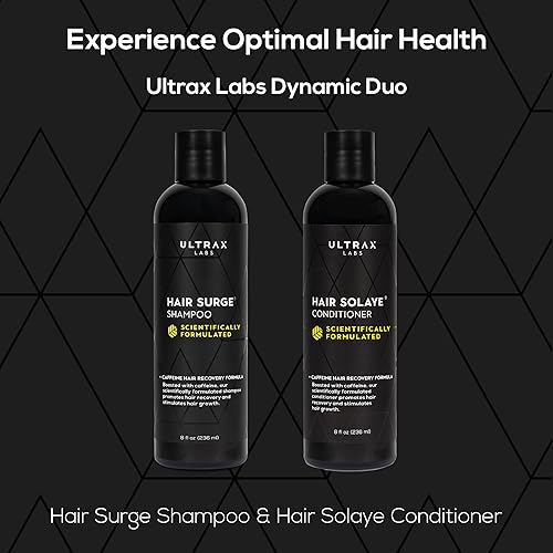 Miniatura 7 de Solace de cabello Ultrax Labs, cafeína pérdida de cabello pelo estimulante de crecimiento y acondicionador, 8 onzas líquidas