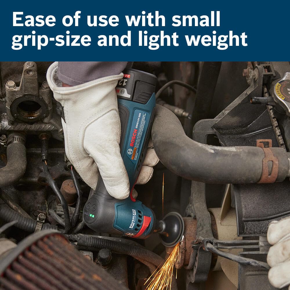 BOSCH GWG12V-20SN 12V Max Brushless 1/4" Right Angle Le Grinder (outil bare)