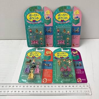 polly pocket ポーリーポケット　ポリーポケット　レトロ　レア　美品 Amazon.co.jp: Σ未開封品☆4個SET☆MATTEL☆Polly Pocket☆ポーリー