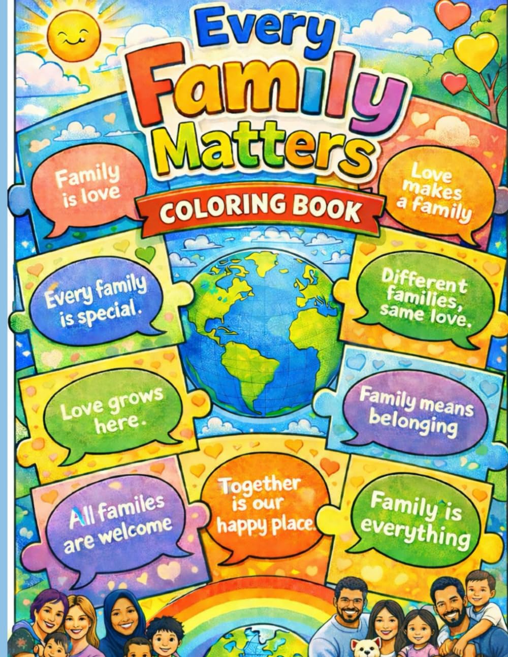 Every family matters: Colouring book