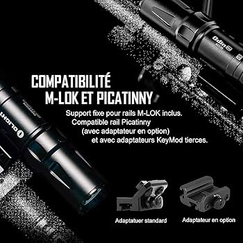 OLIGHT Odin Mini Pistolet Lampe Tactique Puissante Charguer