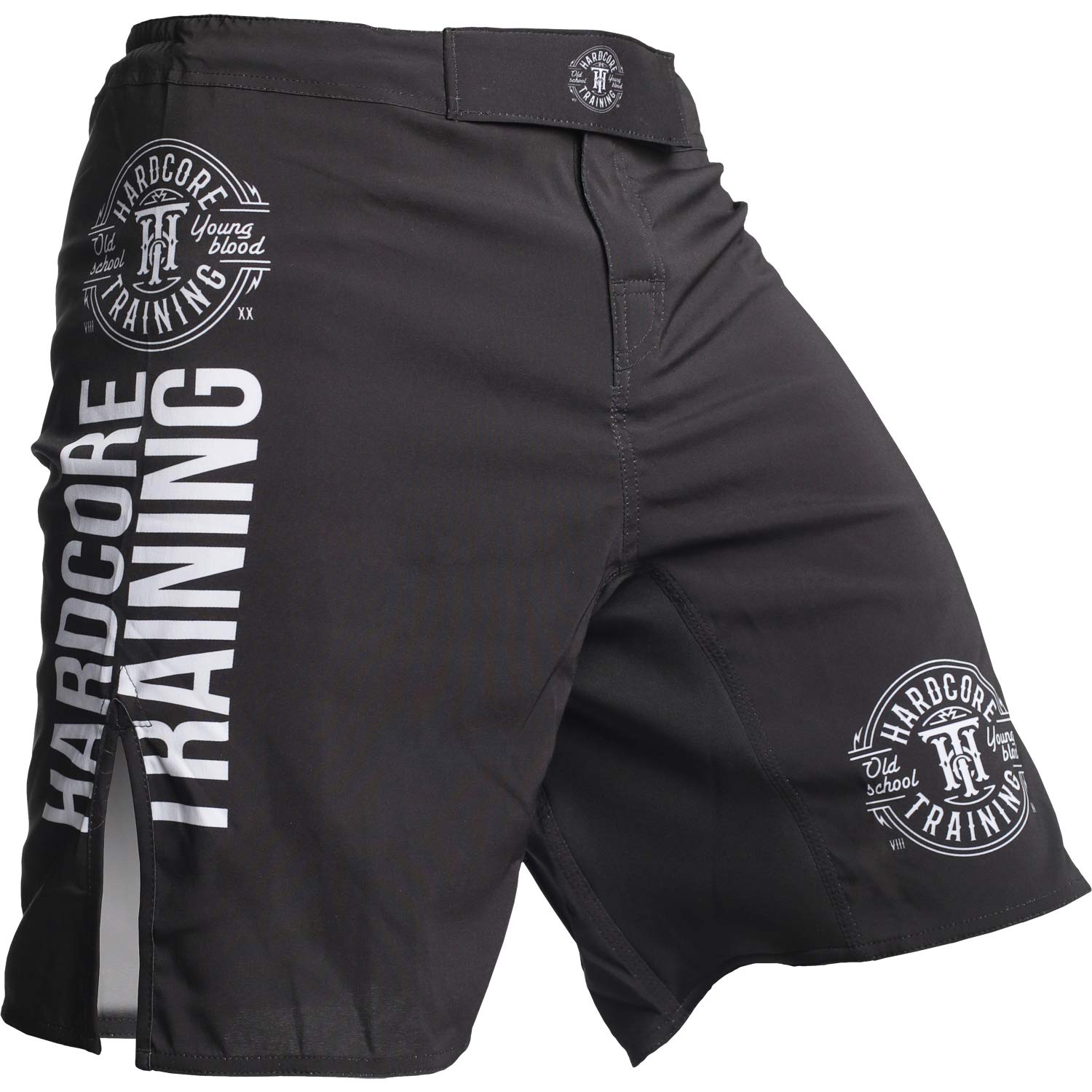Hardcore Training Fight Shorts Recruit Black Green Red Purple Blue Men's Boxing MMA BJJ Grappling Kickboxing No Gi