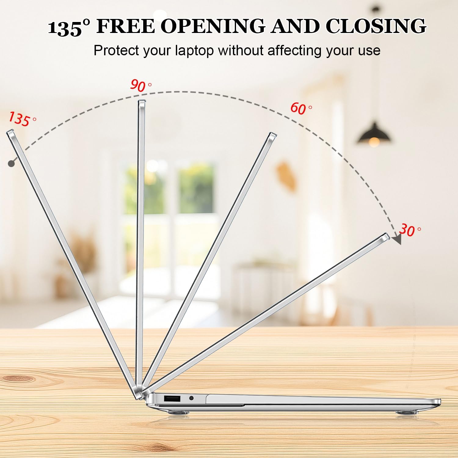 Slim Protective Case for 13 inch Microsoft Surface Laptop 2025 Copilot+PC Model 2095, Lightweight Anti-Scratch Printed Pattern Plastic Hard Shell Case Cover, Blue Marble - Image 8