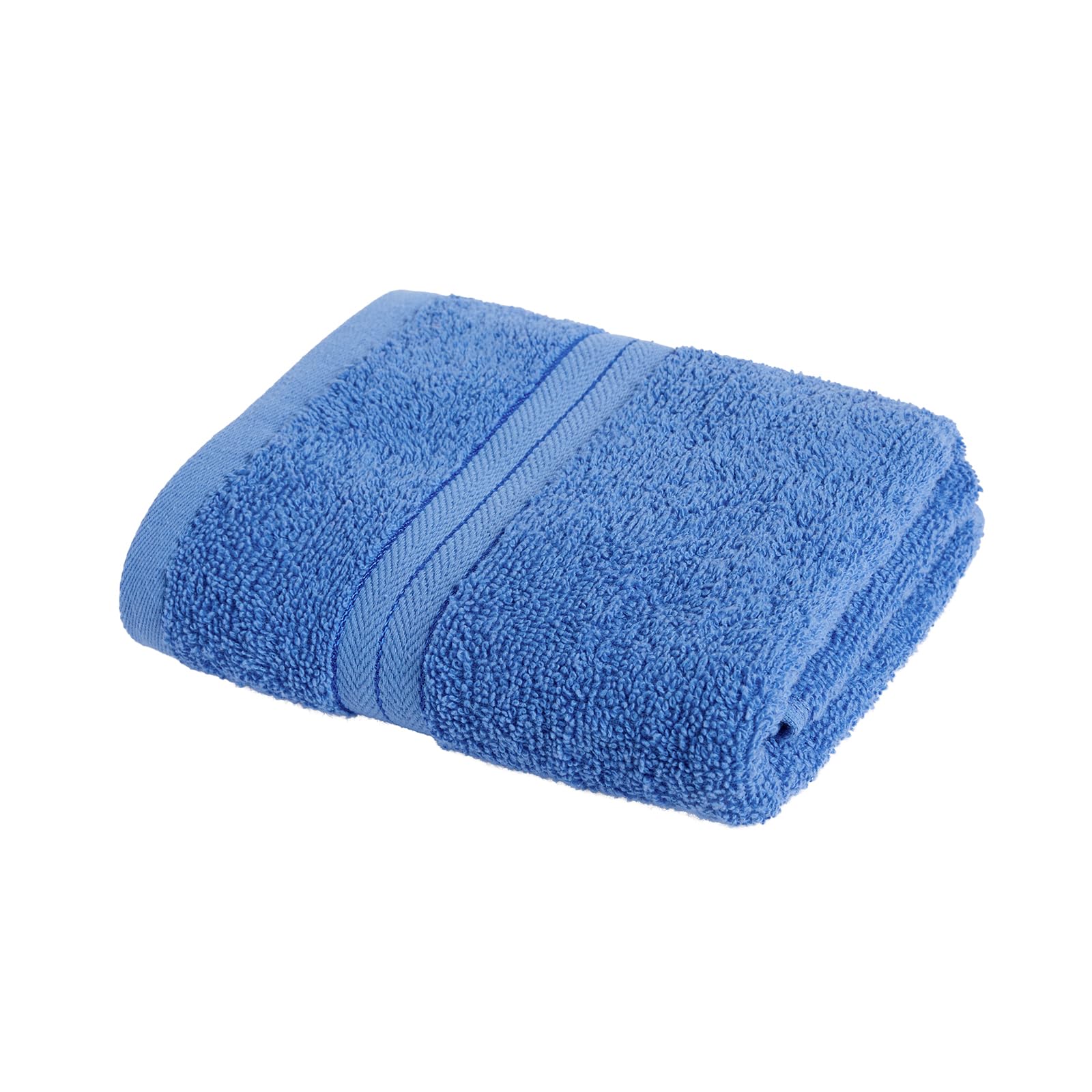 OHS Bath Towel Bathroom Towels Bath Sheet Large, Mid Blue - 115 x 70cm