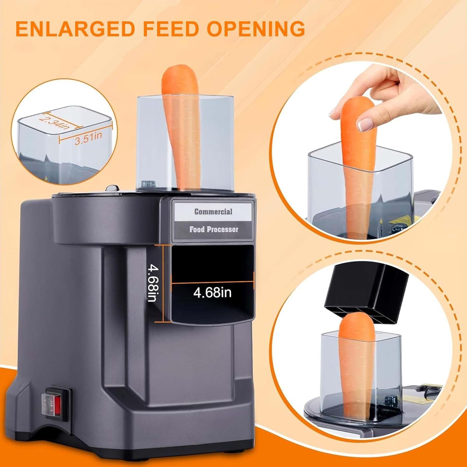 Electric Vegetable Dicer Slicer,Commercial Food Processor,Dicing Shredding Slicing Strip Cutter, Veggie Fruits Chopper,w/3 Stainless Steel Blades,for Carrot Potato