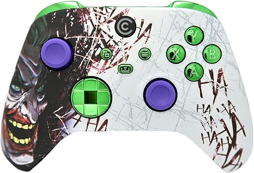 Designer Series - Controlador inalámbrico personalizado para PC, Windows, Xbox Series XS y Xbox One, varios diseños disponibles (Jokester y