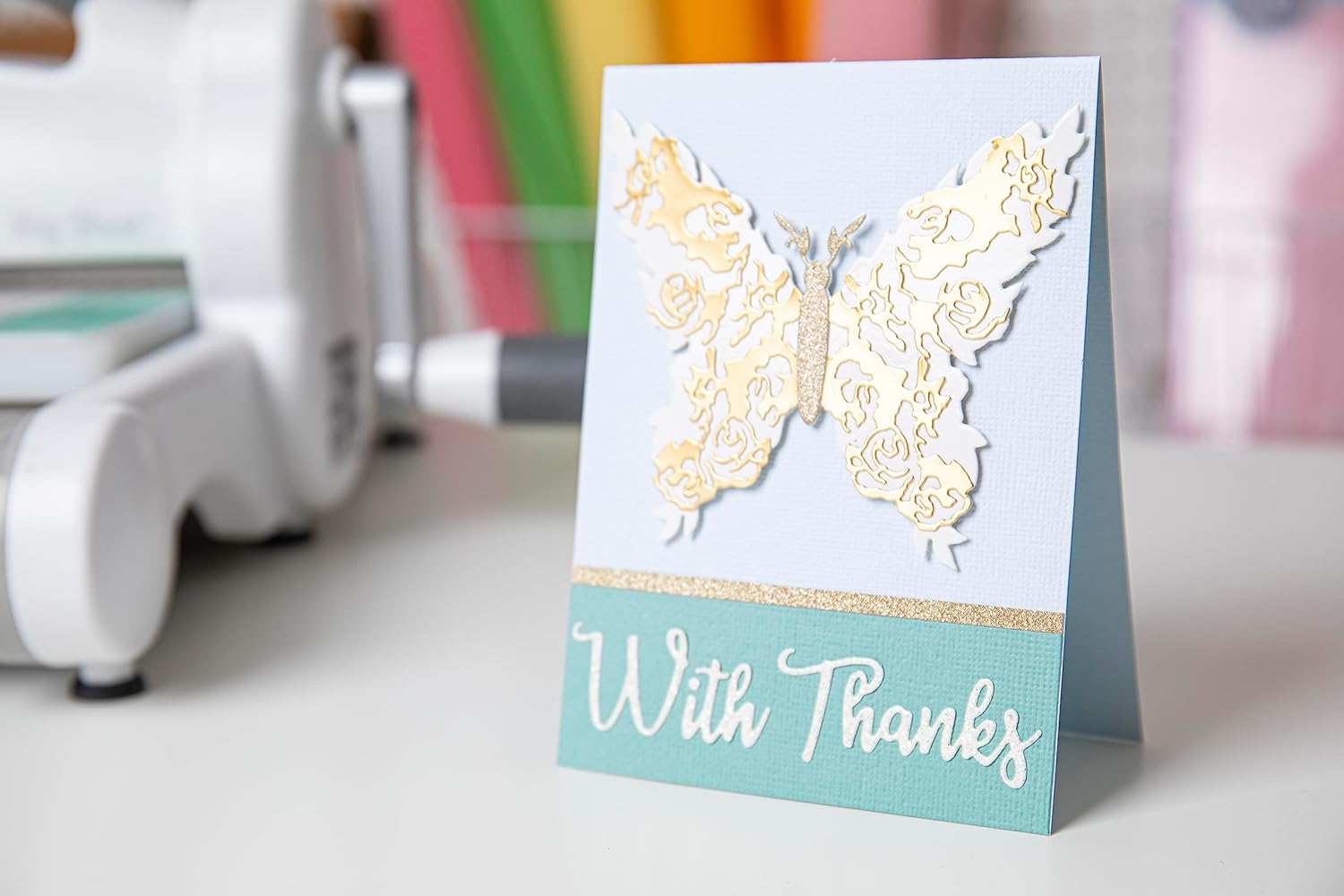 Sizzix Thinlits 664244 Butterfly With Thanks - 5 Dies
