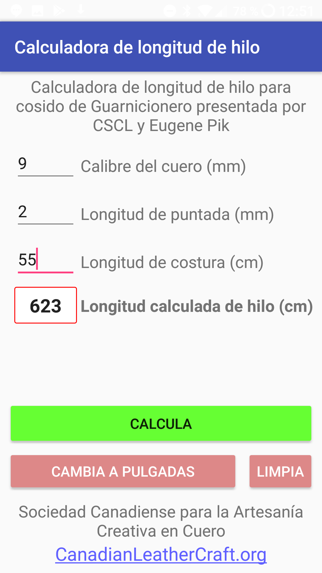 Stitching Thread Calculation Saddle Stitch Thread Length Calculator - App on the Amazon Appstore
