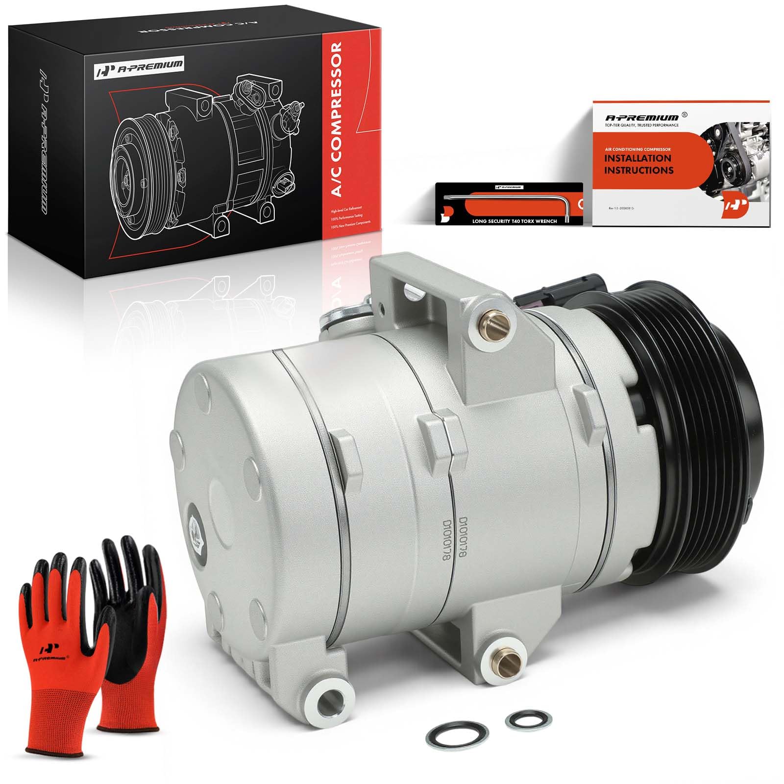 A-Premium Compressore AC con frizione compatibile con Ford Fusion 2006-2012 e Lincoln MKZ Zephyr e Mercury Milan Berlina
