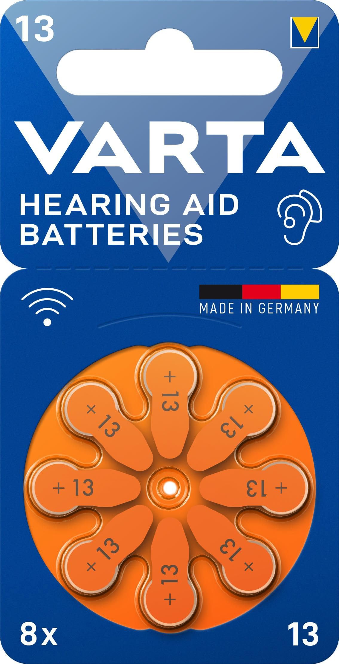 VARTA Hearing Aid Batteries 13 Blister 8