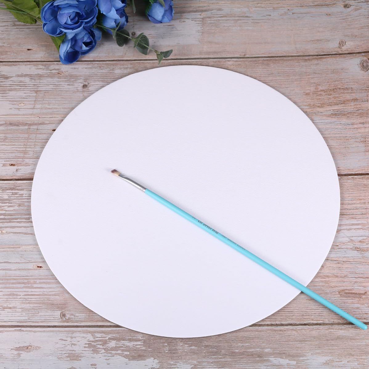 Runde Leinwand Maltafel für Hobbyisten und Schüler 6 Stück 30cm