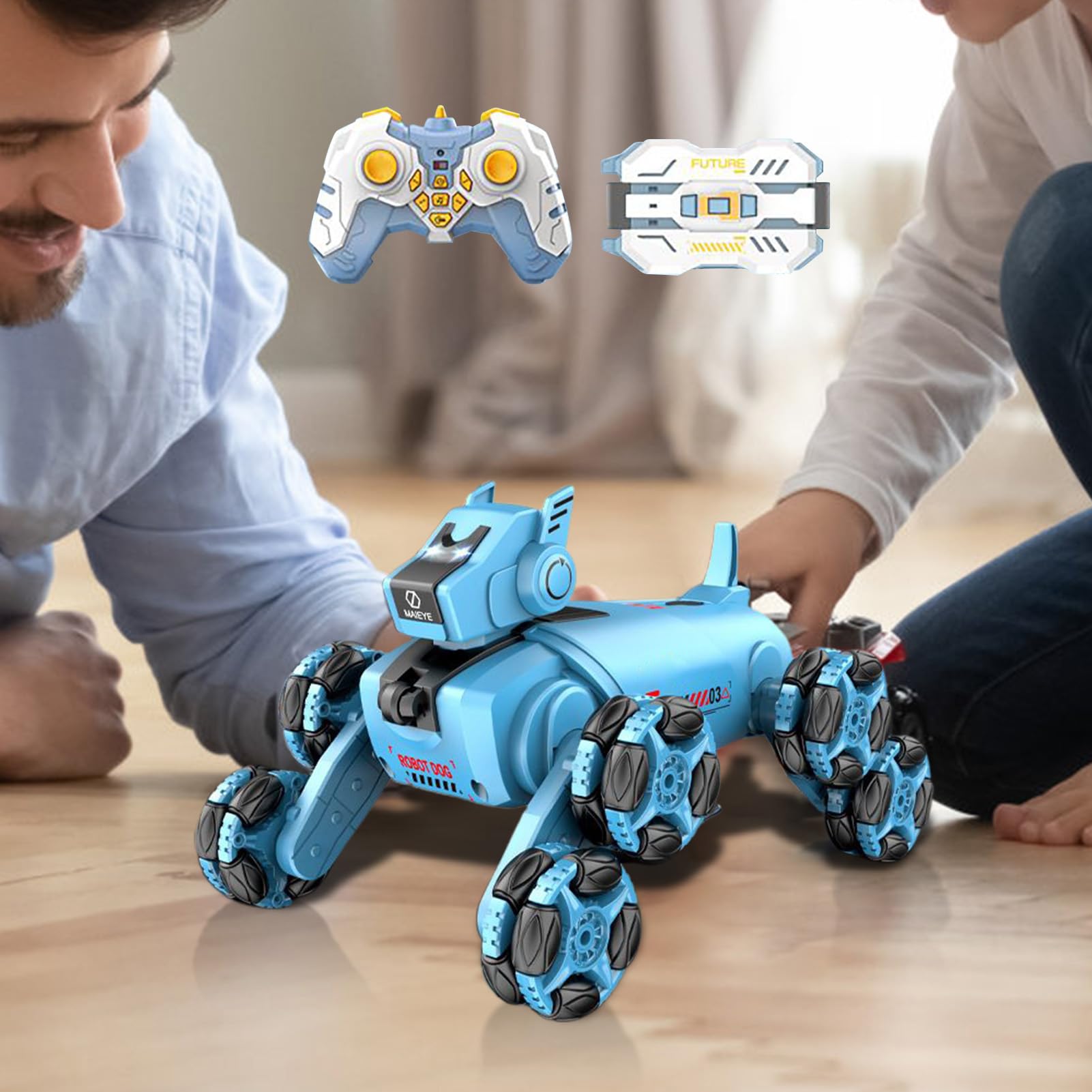 Cane robotico, cani robotici per bambini Smart 8WD acrobatico cani robot