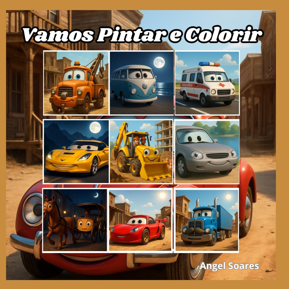 Vamos pintar e colorir: Ligue os Motores!