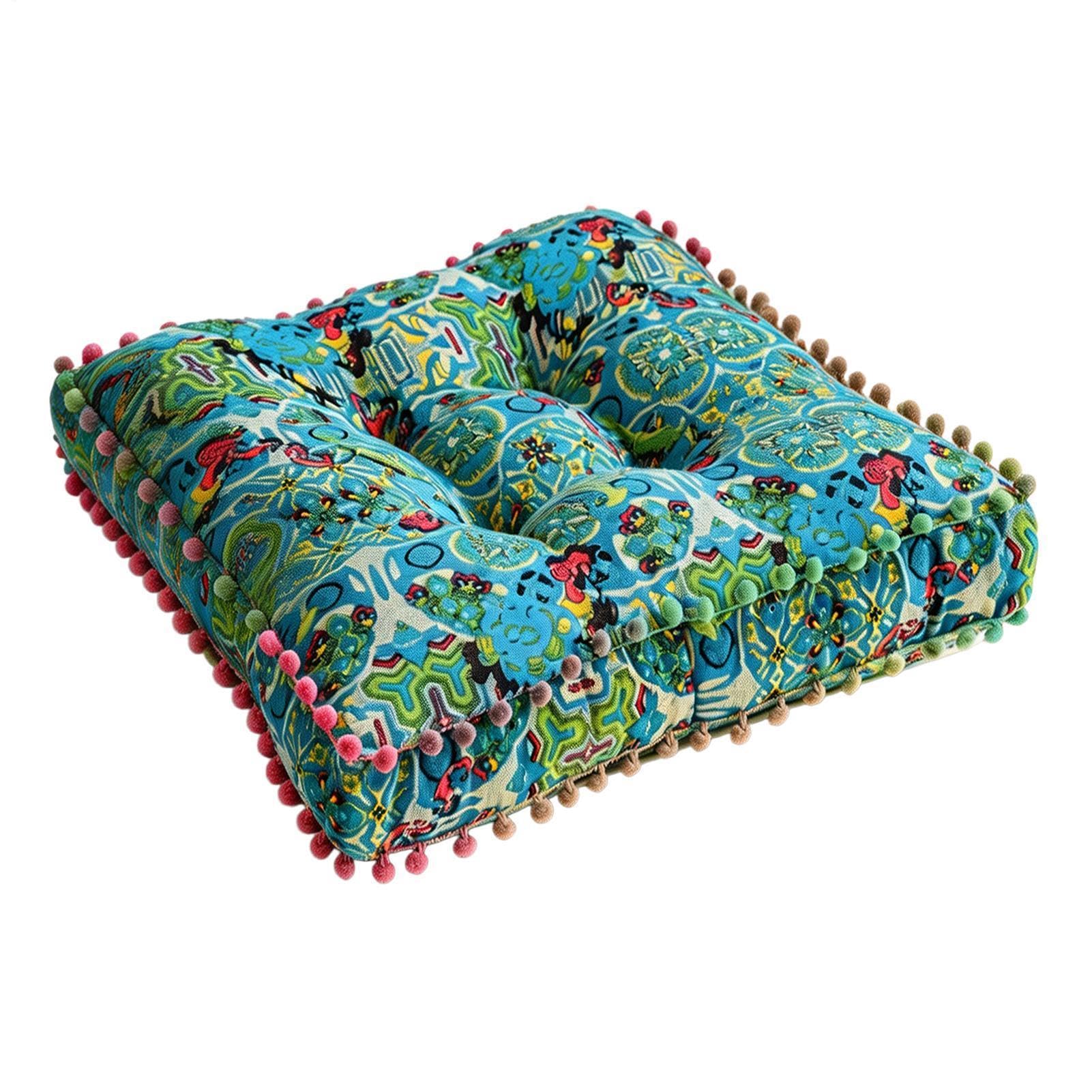 Cojines de asiento para cocina 40x40 cm con fundas antideslizantes para las sillas del hogar