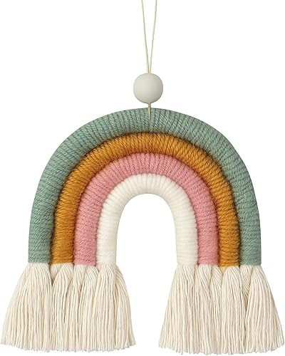 BOHO GARDEN Dije bohemio de macramé, difusor de aceite esencial para automóviles, guardería, dormitorio de niños y decoración del hogar, ambientador