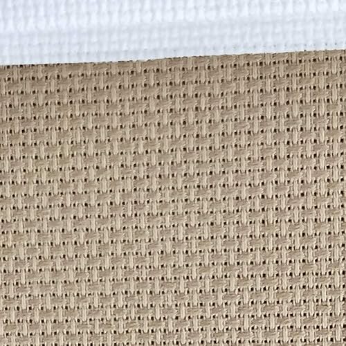 Miniatura 55 de 19" x 28" 14CT Tela de punto de cruz de algodón Aida (lino)